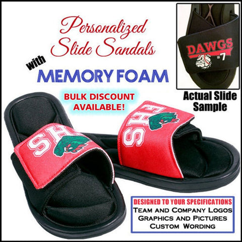 Personalized outlet slide sandals