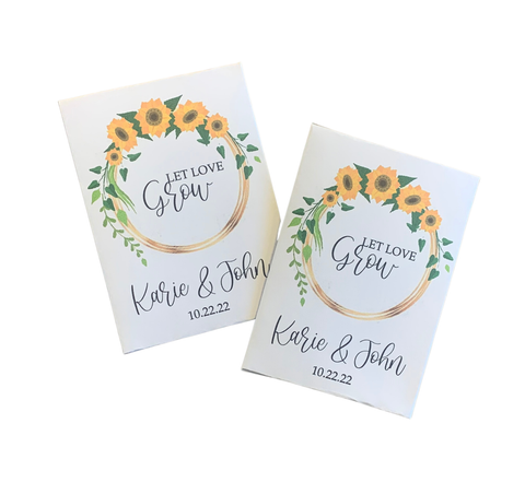 White Hydrangea Wedding Seed Packets – Favor Universe