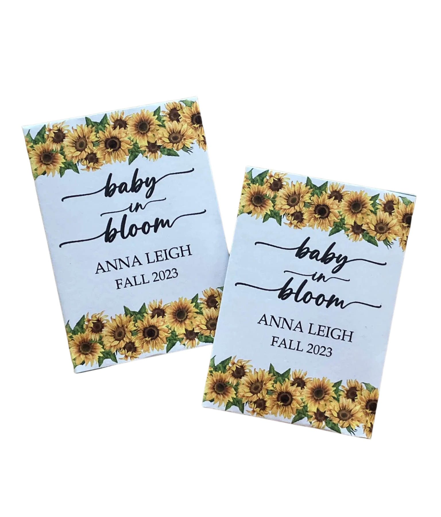 Pooh sunflower seed baby shower favor, personalized seed packets, Sweet B  Originals, Memorial Seeds