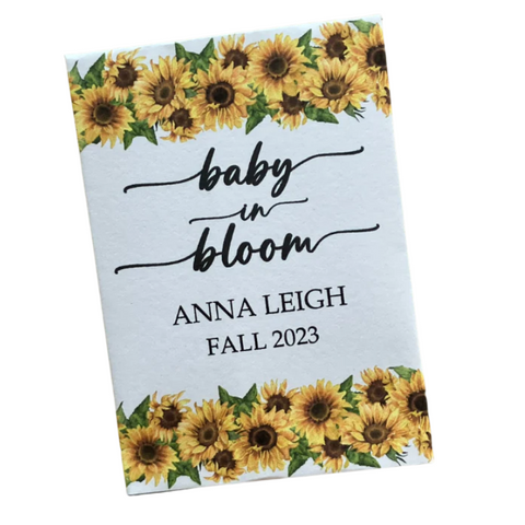 Custom Eucalyptus Baby Shower Favors, Eucalyptus Seed Packets for a Boy  ,gender Neutral Seed Packets 