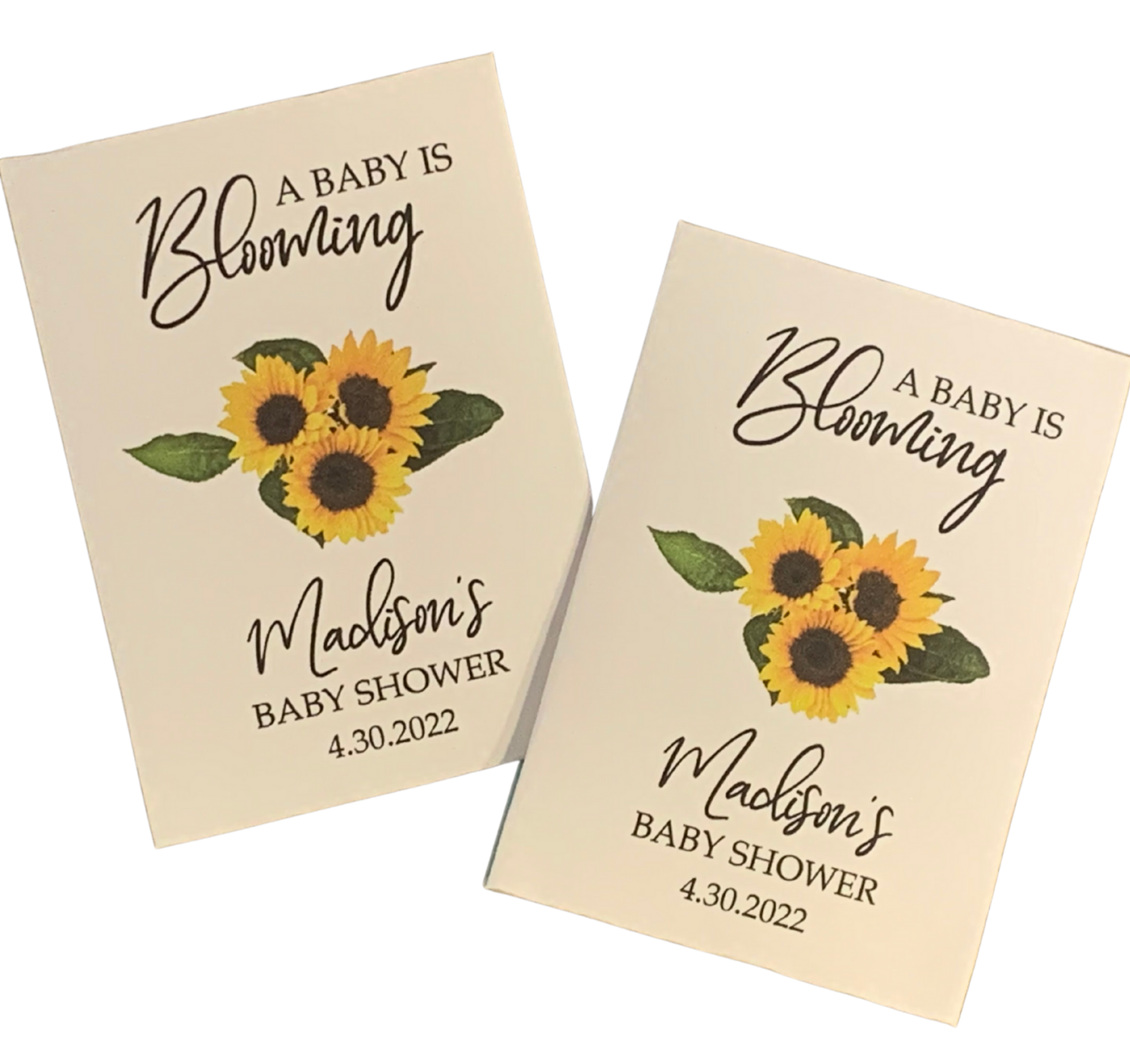 Baby Shower Favors Customized Seed Packets ~ Baby in Bloom