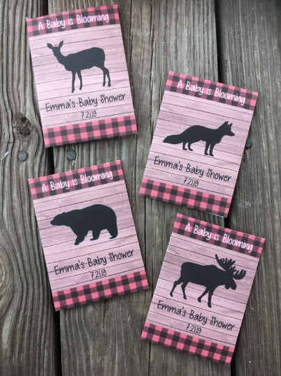 Fox Baby Shower Seed Packets