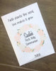 First Holy Communion Seed Packets Pink Wreath Favors