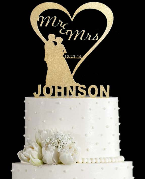 Personalised Wedding Cake Topper – PGFactory.ie