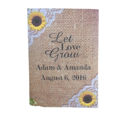 White Hydrangea Wedding Seed Packets – Favor Universe